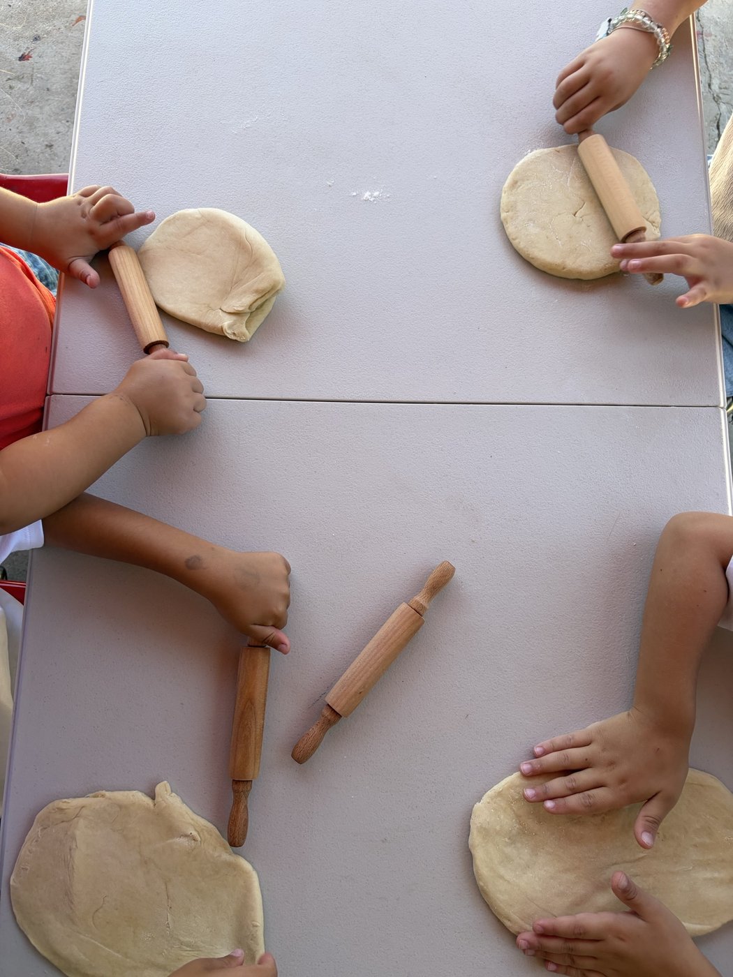 Children engaged in small group learning activities