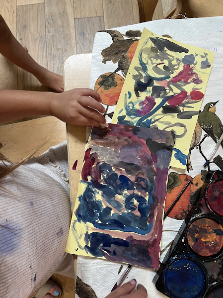 Process art activity at Learning in Action — photo 01